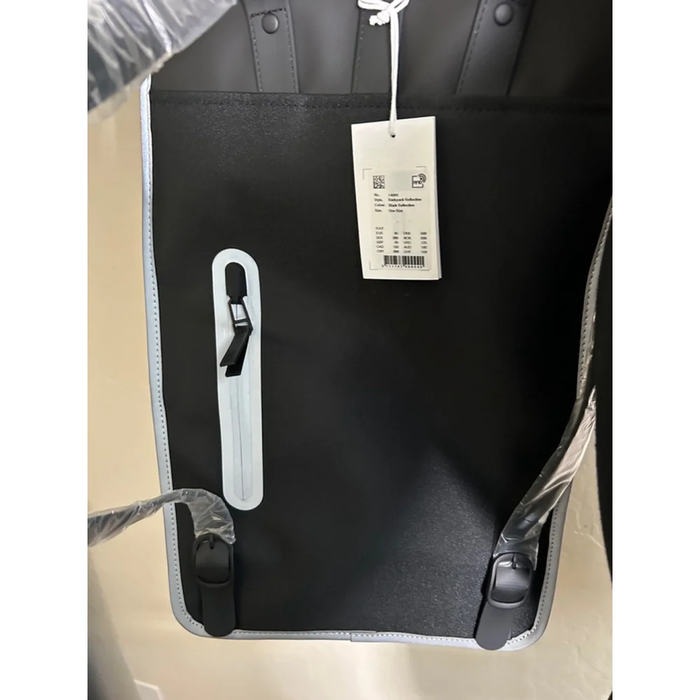 NWT Unisex RAINS Backpack One Size Black